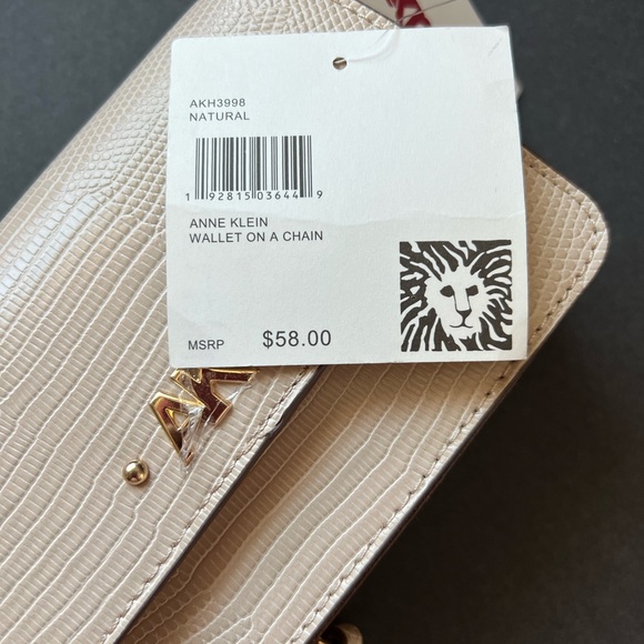 NWT ANNE KLEIN CROSSBODY WALLET ON A CHAIN PHONE SHOULDER BAG - Picture 8 of 8